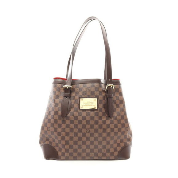Louis Vuitton Hampstead GM Tote Bag Leather Damier Brown - Picture 1 of 7